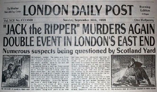 Image result for jack the ripper victorian newspapers